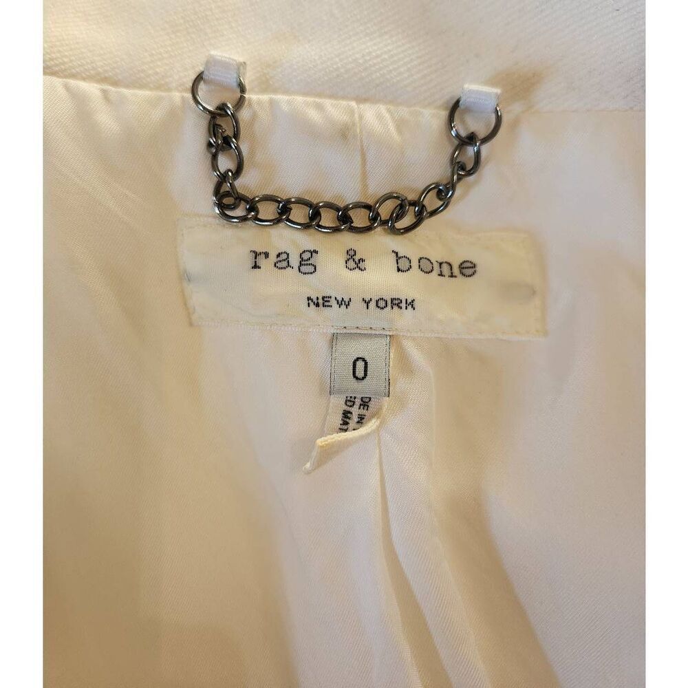 rag & bone Fleet Off White Blazer Size 0 - Picture 6 of 7